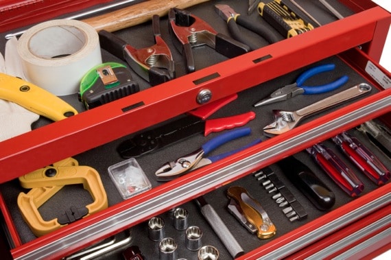 Tools in a Toolbox - Photo courtesy of &copy;iStockphoto.com/inhauscreative, Image #3815729